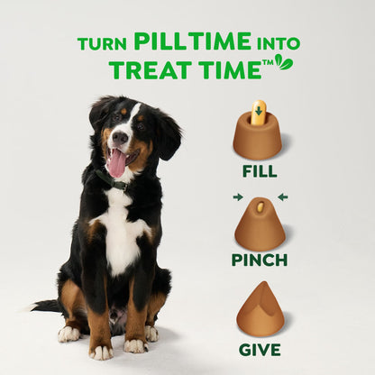 Pill Pockets for Dogs, Capsule Size, Natural Soft Chicken Dog Treats, 30-Pack